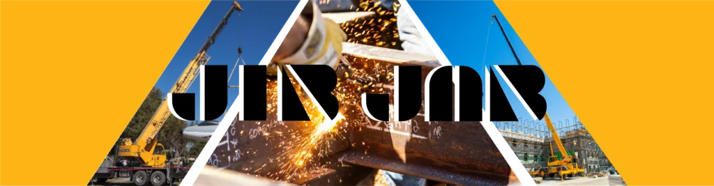 Banner showcasing Bragg Companies with construction imagery, welding sparks, and the company name prominently displayed.